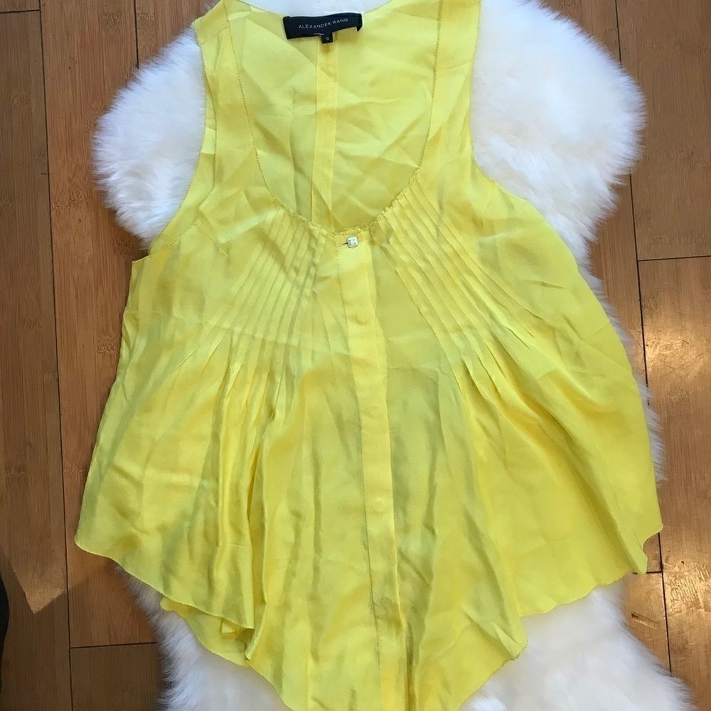 Alexander Wang Yellow Tank Blouse #7